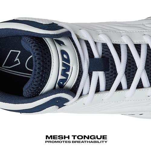 AND1 Pulse 3.0 Basketball Shoes for Men, Indoor or Outdoor, Street or Court Basketball Sneakers Men - Black, Red, or White - White/Dark Blue, 10.5 Medium - Image 4