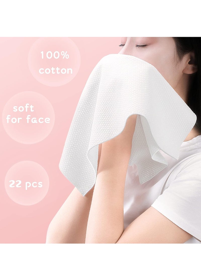 KASTWAVE Compressed Towel Tablets,22PCS Large Disposable Face Towel Washcloths, Camping Towel Portable, Soft Reusable Paper Towel for Travel Kitchen Hiking Outdoor Sport Beauty Salon (16 X 10 In  ) - Image 5