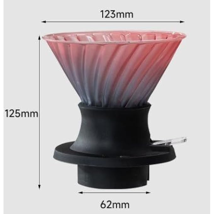 Bukela Pour Over Coffee Maker Clever Coffee Dripper V60 Drip Filter With On Off Switch Silicone Glass Filter Brew Like French Press  Pour Over Borosilicate Glass Bpa Free Easy Clean - Image 5