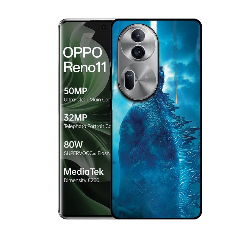 الصيد العين غطاء حماية مطبوع لهاتف Oppo Reno 11 Pro - جودزيلا - Image 1