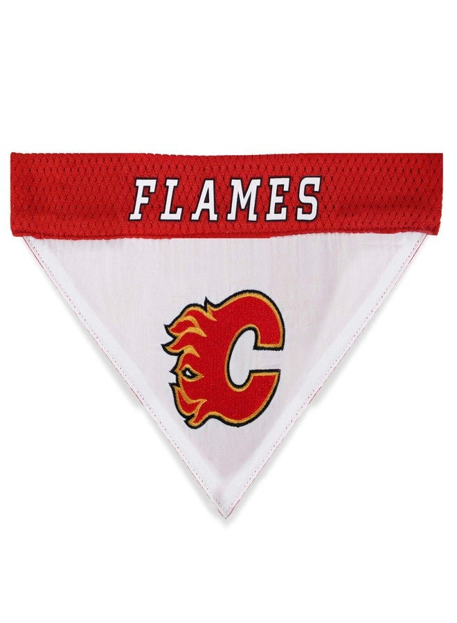 Pets First NHL Calgary Flames BANDANA for DOGS & CATS, Small/Medium. - Cute & Stylish Bandana! The Perfect HOCKEY FAN Scarf Bandana, great for Birthdays or any Party! - Image 3
