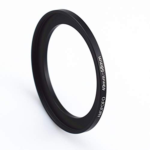 Amopofo Metal Step Up Ring Adapter 49mm to 58mm Step-Up Lens Adapter Ring for Filters,Made of CNC Machined Space Aluminum with Matte Black Electroplated Finish - Image 3