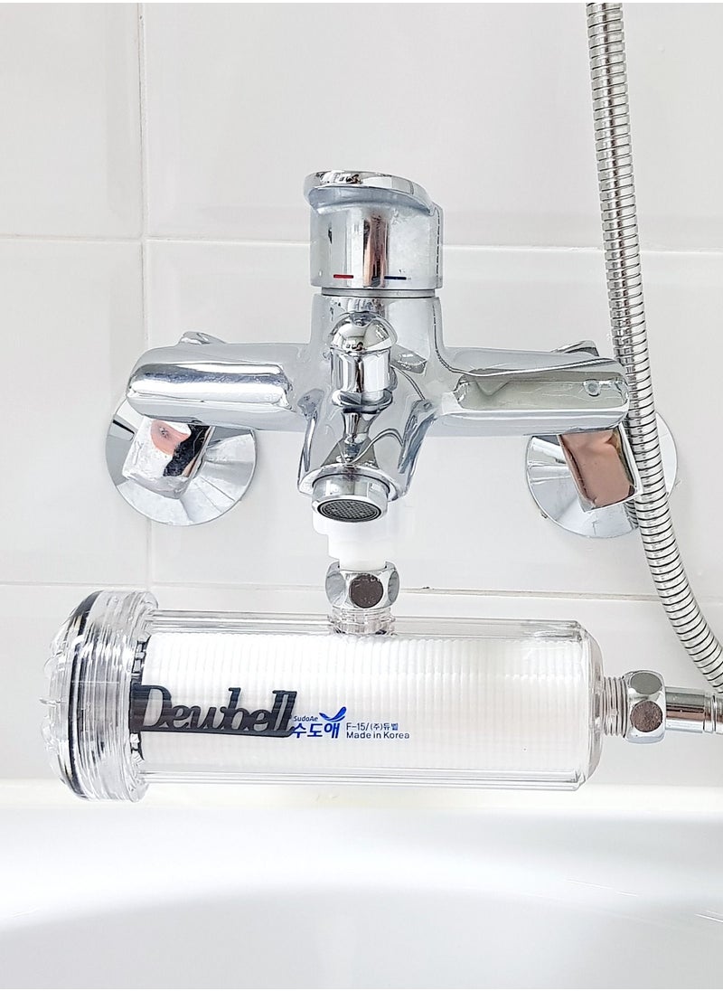 Dewbell - [DEWBELL] F15 Water Filter system for SHOWER (ECONOMY TYPE) / Water Filter/Removes rust and Harmful substances | Made in Korea - Image 1