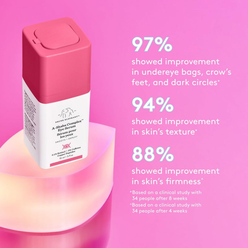 Drunk Elephant A-Shaba Complex Eye Serum - 15 ml/.5 fl oz - .1% Retinol Eye Cream - Clean Clinical Skincare - Cruelty-Free - Dermatologist-Tested - Free of Essential Oils, Silicones, and Fragrance - Image 2