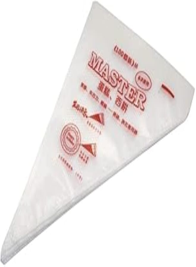 MORLIFE 100pcs Disposable Plastic Cake Cookies Cupcakes Baking Icing Decorating Piping Bag Medium Size 21 cm x 34 cm
