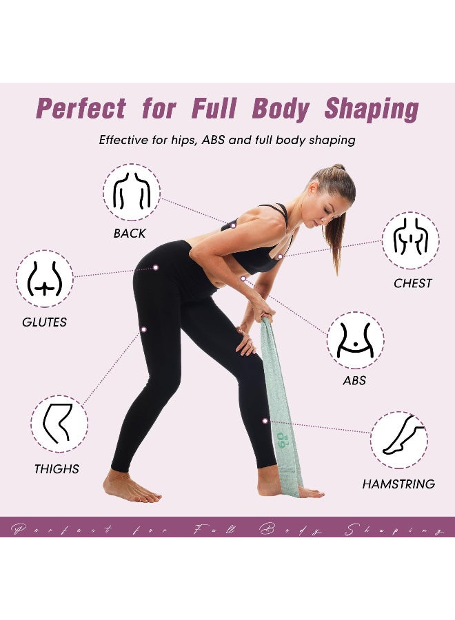 ZERIFAM Resistance Bands for Exercise, 4PCS Bands Set, Fabric Exercise Band for Women and Men Legs, Stretch Bands for Pilates, Yoga Starter Set, For Home, Sports, Working Out - Image 2