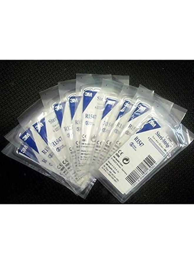 3M 3M Steri-Strip Reinforced Skin Closures - 1/2" x 4" - 20 Pack of 6 Strip Envelope (60 Strips)  - Image 3