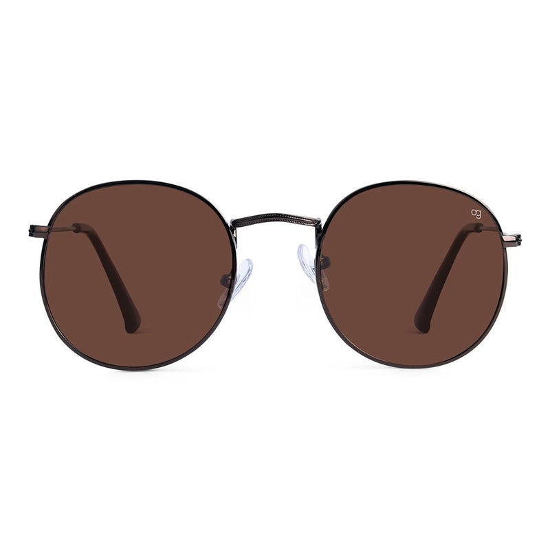 ووجلز نظارة شمسية مستديرة مستقطبة بنية - Image 4