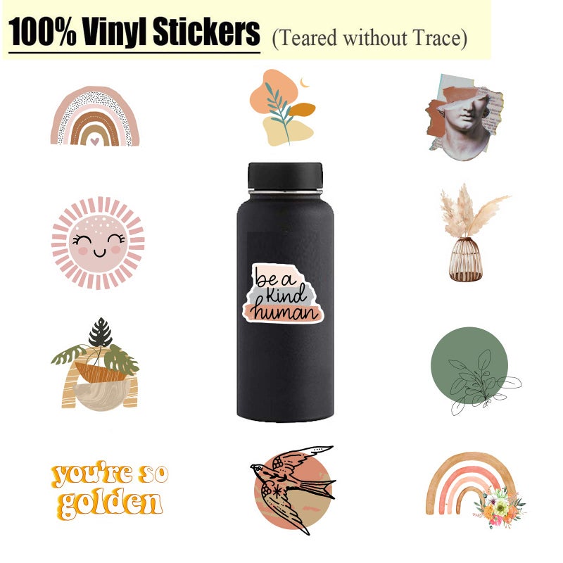 CAKOLINK Vintage Aesthetic Stickers 50 Pcs, Vinyl Waterproof Stickers for Water Bottles Laptop Phone Computer Guitar (1) - Image 4