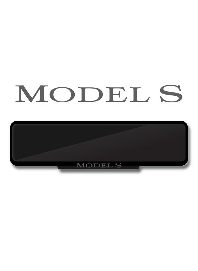 Custom Tesla Model S Number Plate Frame – Elegant Black Finish – Available in 3 Sizes – Easy Fixing – Sleek Styling for Model S Owners