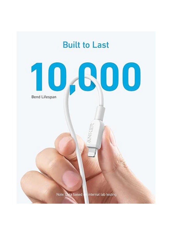 Anker 310 USB-C to Lightning Cable A81A2, Fast Charging and Data Transfer, MFi Certified iPhone Charging Cable, Durable and Reliable Design, Compatible with iPhone, iPad, and AirPods - Image 4