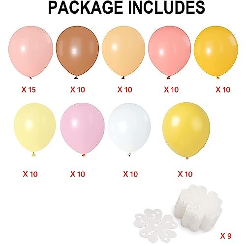 TOYXE Rubber Daisy Flower Balloons DIY Kit Party Decorations For Birthday Baby Shower Wedding Anniversary Set Of 104 Pcs, Multi - Image 2