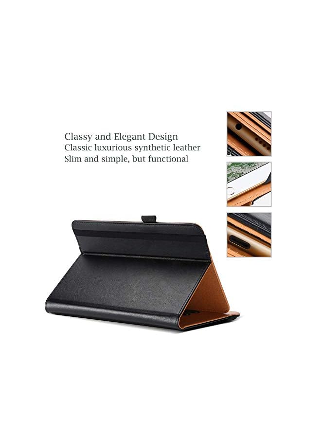 Procases Universal Case for 9-10 inch Tablet, Stand Folio Universal Tablet Case Protective Cover for 9" 10.1" Touchscreen Tablet, with Adjustable Fixing Band and Multiple Viewing Angles – Black - Image 4