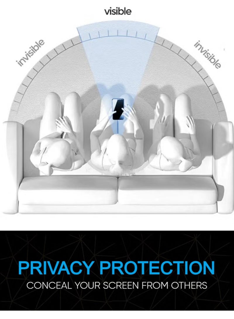 أوريجنال واقي شاشة الخصوصية لهاتف OPPO A1 5G - زجاج مقسّى مضاد للكهرباء الساكنة مع خصوصية ESD، صلابة 9H، مضاد للتجسس، مقاوم للغبار، لمسة فائقة النعومة - Image 2