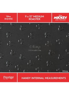 Prestige Prestige New Disney Bake with Mickey Mouse Roasting Tin Non Stick - Deep Large Baking Tray 9x13 Inch, Carbon Steel Bakeware, Red & Black  - Image 5