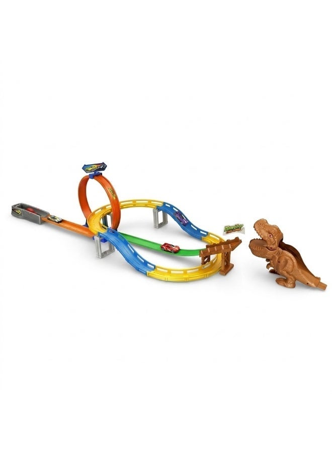 SBAQ Kids Racing Track Set with Dinosaurs and Loop Track - Image 3