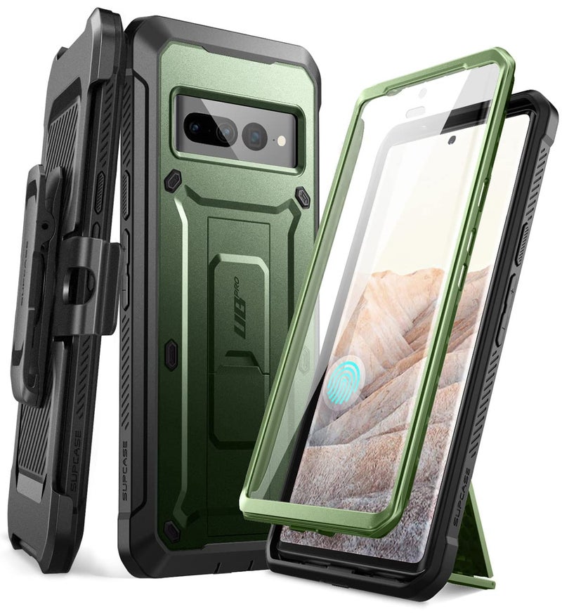 SUPCASE Unicorn Beetle Pro Series Case for Google Pixel 7 Pro (2022 Release), Full-Body Rugged Holster Case with Built-in Screen Protector (Guldan) - Image 1