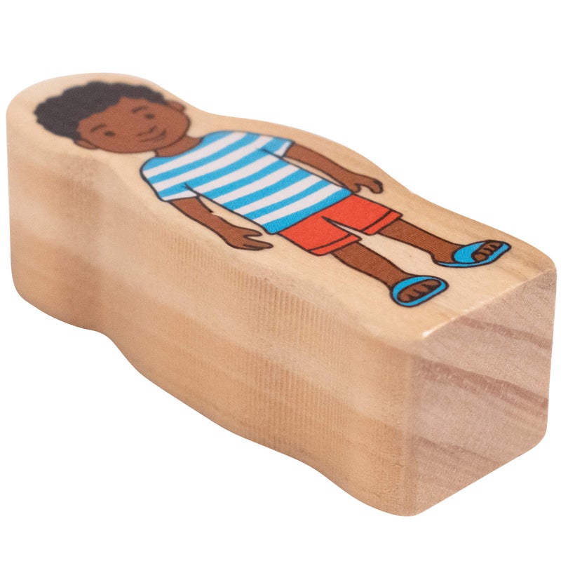 The Freckled Frog - FF420 My Family - Set of 30 - Ages 1+ - Inclusive Wooden Blocks for Toddlers - Includes Grandparents  Moms  Dads and Children Around the World - Double-Sided - Image 3