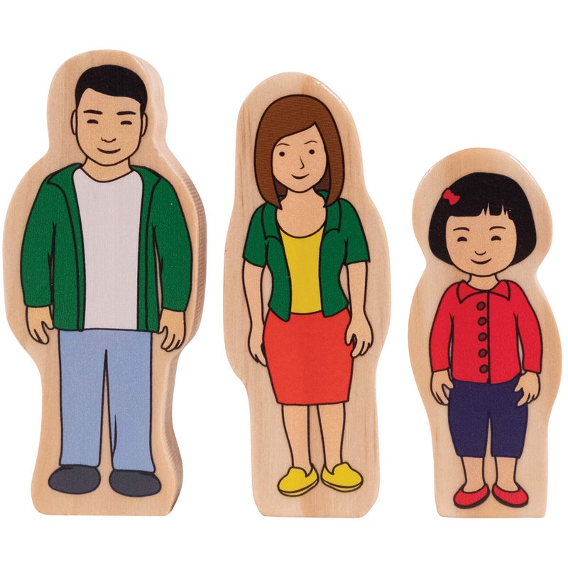 The Freckled Frog - FF420 My Family - Set of 30 - Ages 1+ - Inclusive Wooden Blocks for Toddlers - Includes Grandparents  Moms  Dads and Children Around the World - Double-Sided - Image 4