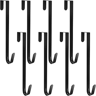 Ferraycle Ferraycle 8 Pieces 15 Inch Wreath Hanger for Front Door Easter Decoration Long Metal Winter Spring Summer Wreath Hook  - Image 1