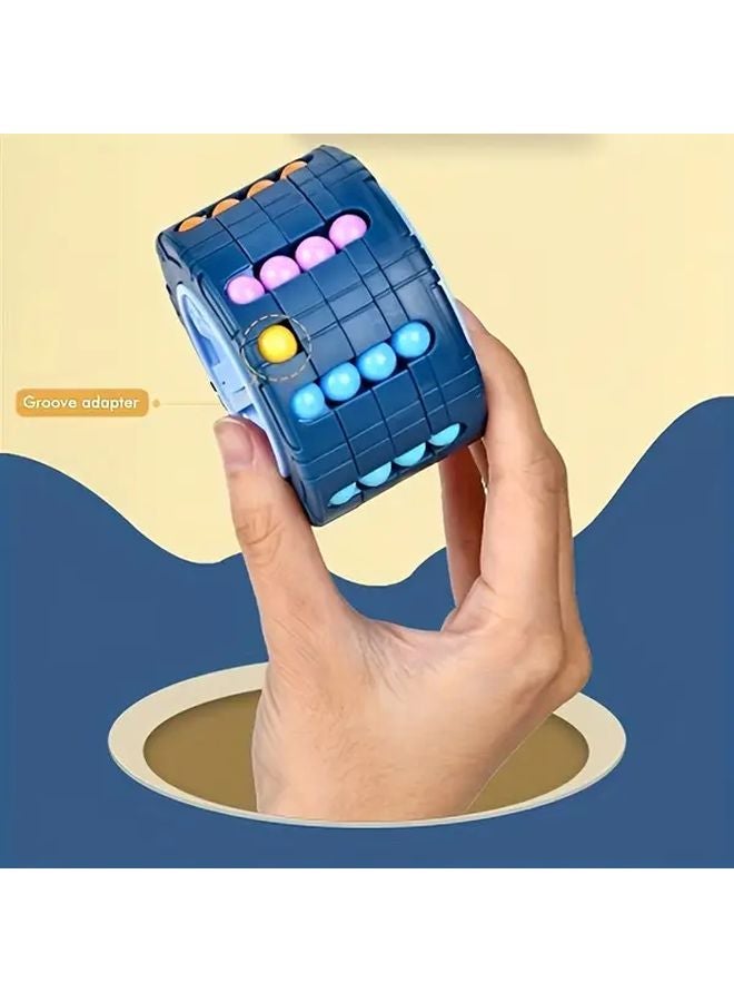 مكعب متاهة دوار ثلاثي الأبعاد بلون أسود لعبة ألغاز تعليمية للأطفال والكبار - Image 4