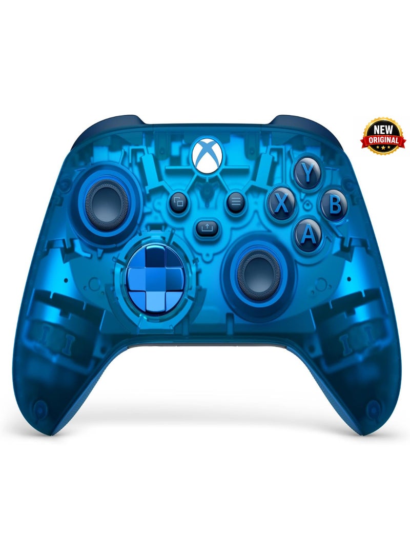مايكروسوفت وحدة تحكم Xbox اللاسلكية من Microsoft (إصدار Sky Cipher) لأجهزة Xbox Series X/S وXbox One وأنظمة Windows 10/11 وAndroid وiOS - جديدة وأصلية - Image 1