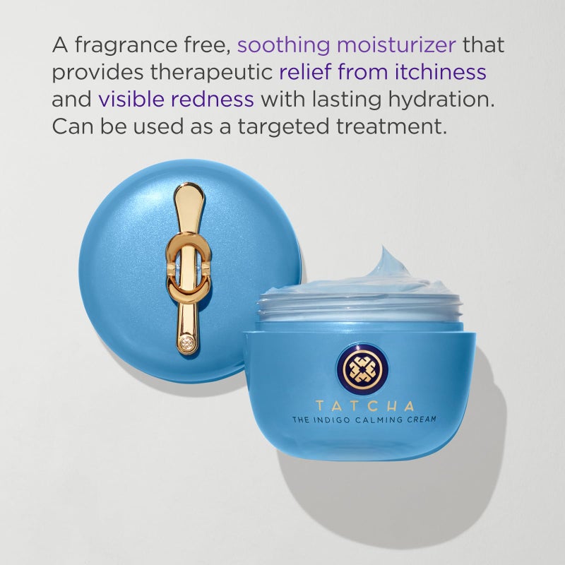 TATCHA Indigo Calming Cream | Face Moisturizing Cream for Eczema & Redness | 50ml / 1.7 oz - Image 3