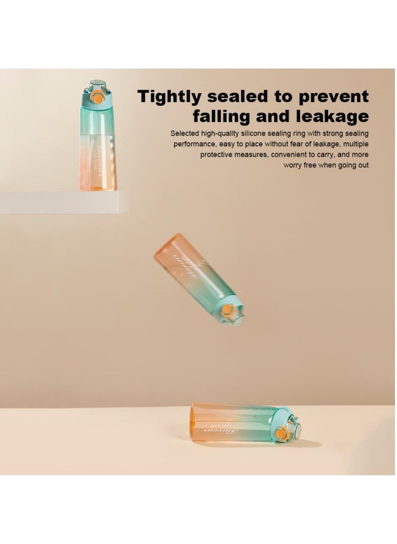 XiuWoo - 900ml Air Water Bottle Starter Set Up Sports Air Water Bottle BPA Free With Straw Drinking Bottles with 5 Flavor Pods Scented 0 Sugar Fruit Fragrance Water Cup for Outdoor Gym Yellow - Image 1