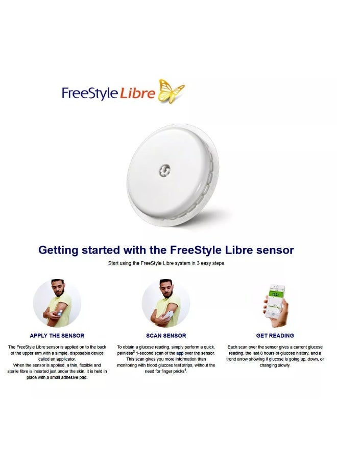 Abbott 2-Pack of New Freestyle Libre 2 Flash Glucose Monitoring System Sensor Kit - Image 4