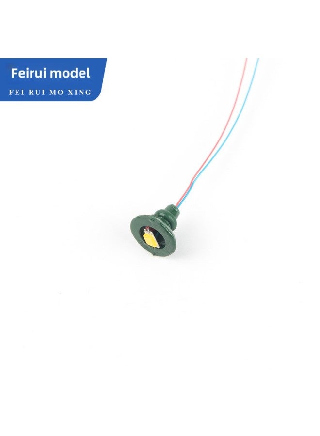 Moss Micro Landscape Decoration Lamp Building Sand Table Model Wall Lamp Material With Lamp Model Ceiling Lamp-Color:Dark Green  - Image 1