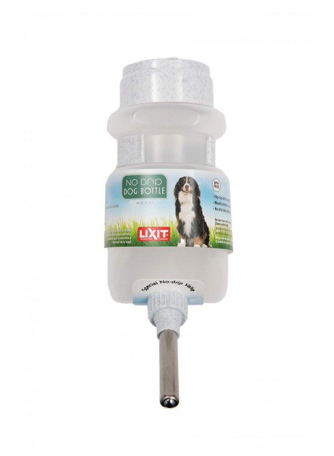 Lixit Top Fill NO-Drip Water Bottles for Dogs. (44 FL Oz (Pack of 1), White) - Image 1