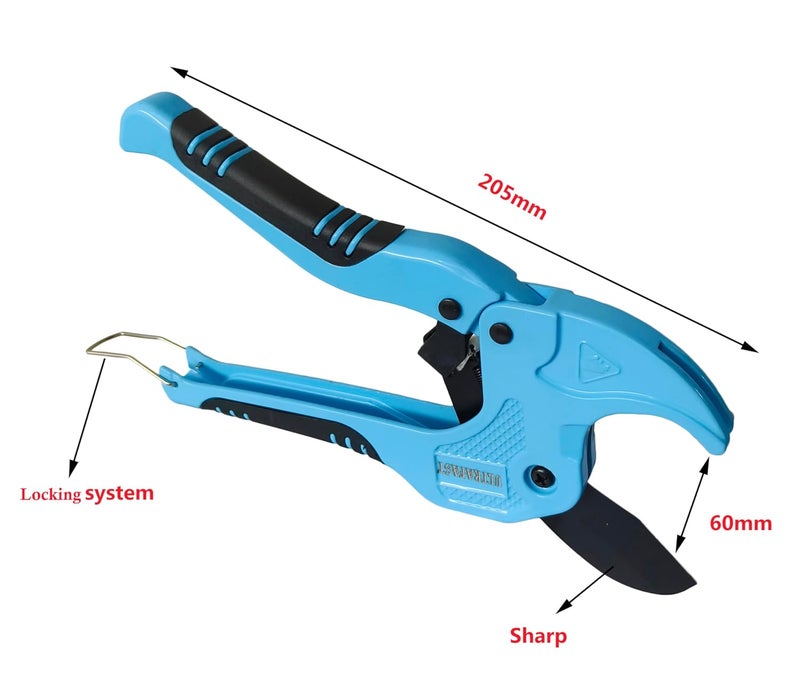 Inditrust Inditrust 342mm Cutter for PVC Plastic PPR Vinyl Rubber Tube High Quality Aluminum Plastic PVC Pipe Cutter Quick Release Type  - Image 4