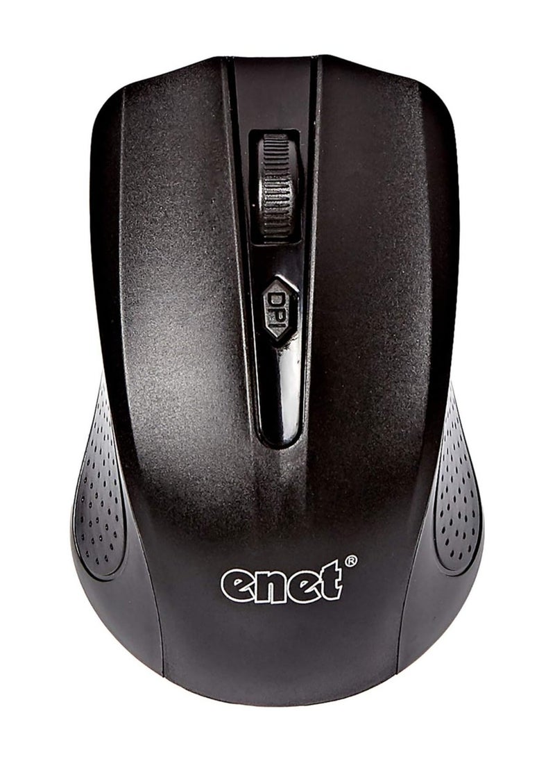 Enet Enet G211-33 Wireless Optical Mouse - Black  - Image 1