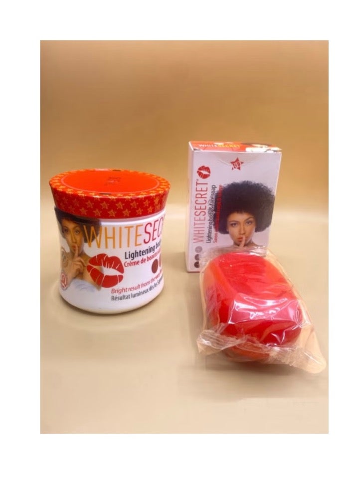سيكريت وايت كريم مع صابون تفتيح الجسم وايت سيكريت
