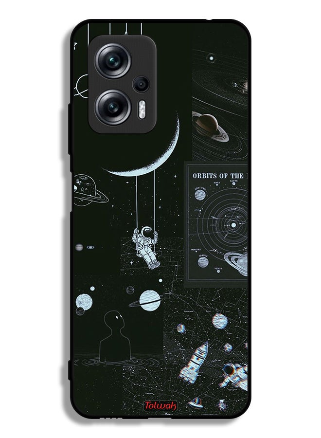 Tolwak Xiaomi Redmi Note 11T Pro 5G Protective Case Cover Orbits Of The Planets - Image 2