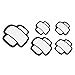 TOMALL 5pcs Scratch Cover Reflective Stickers for Car Bumper Fender Waterproof Cute Decals Decoration for Car Hood Tank AntiScratch Stickers SelfAdhesive White - Image 2