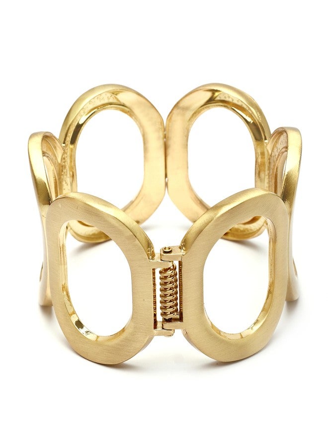 Karatcart Modern Gold-Plated Designer Kada Bracelet for Women - Image 1
