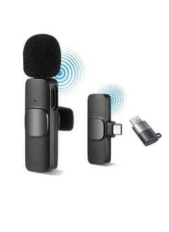 Generic K8 Wireless Microphone 2.4GHz 2 in 1 Digital Mini Portable Recording Clip Mic with Receiver For iPhone  - Image 1