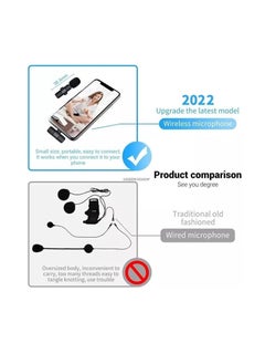 Generic K8 Wireless Microphone 2.4GHz 2 in 1 Digital Mini Portable Recording Clip Mic with Receiver For iPhone  - Image 4
