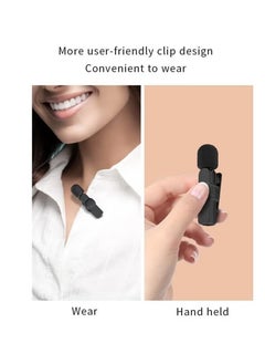 Generic K8 Wireless Microphone 2.4GHz 2 in 1 Digital Mini Portable Recording Clip Mic with Receiver For iPhone  - Image 5