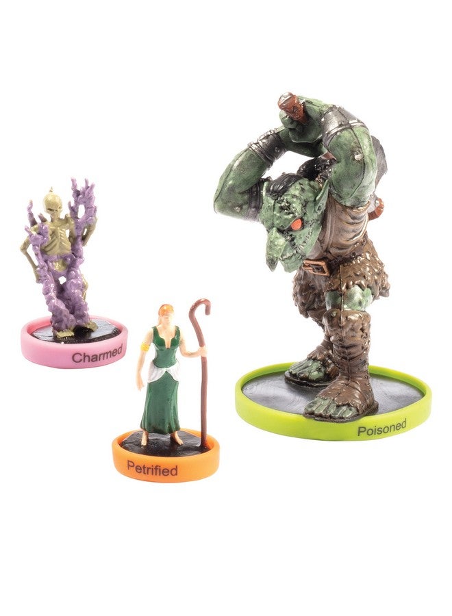 Monster Protectors Flexible Condition Rings Status Effect Markers (120 Rings for Standard & Large)- 24 Different Conditions DND Flexible Design- Easy Affix Base Slides Under Figure- Compatible w Pathfinder & RPG Games  - Image 3