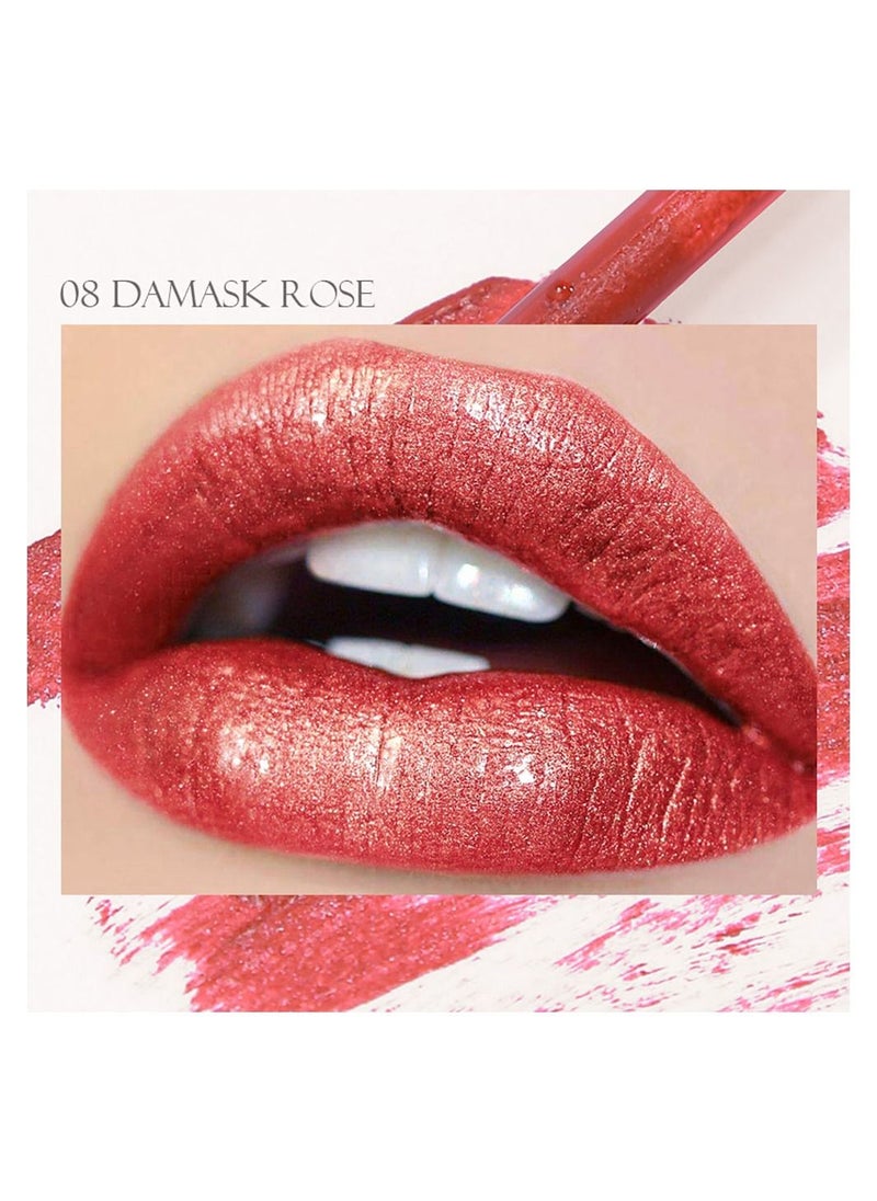 DEROL Liquid Lipsticks Diamond High Shine Makeup For Women Velvet Long Lasting Waterproof Highly Pigmented Colour Quick-Drying, Smudge-Proof, Nourishes, Conditions,Ultra Soft Moisturizer  - Image 2