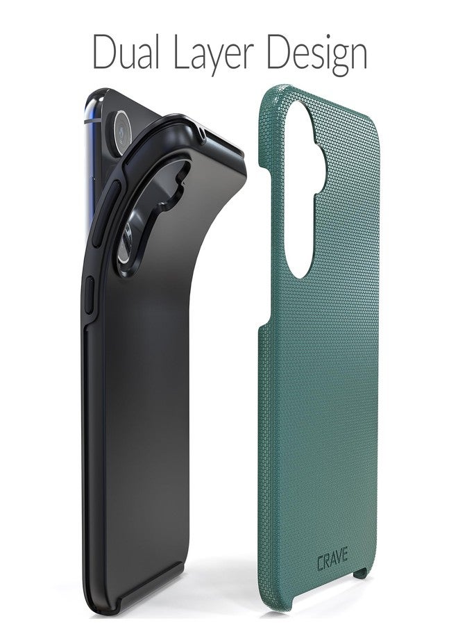 كريف جراب Crave لهاتف Samsung Galaxy S23 FE، جراب مزدوج الطبقات مقاوم للصدمات لهاتف Samsung Galaxy S23 FE (6.4 بوصة) - أخضر غابي - Image 4