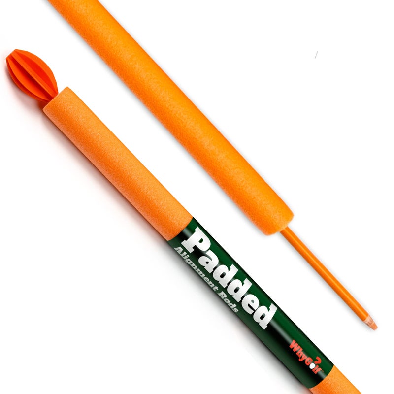 WHYGOLF Padded Golf Alignment Rods - Golf Alignment Sticks with Protective Padding, Create Golf Swing Trainer Angles Like Pro Trainers - Image 1