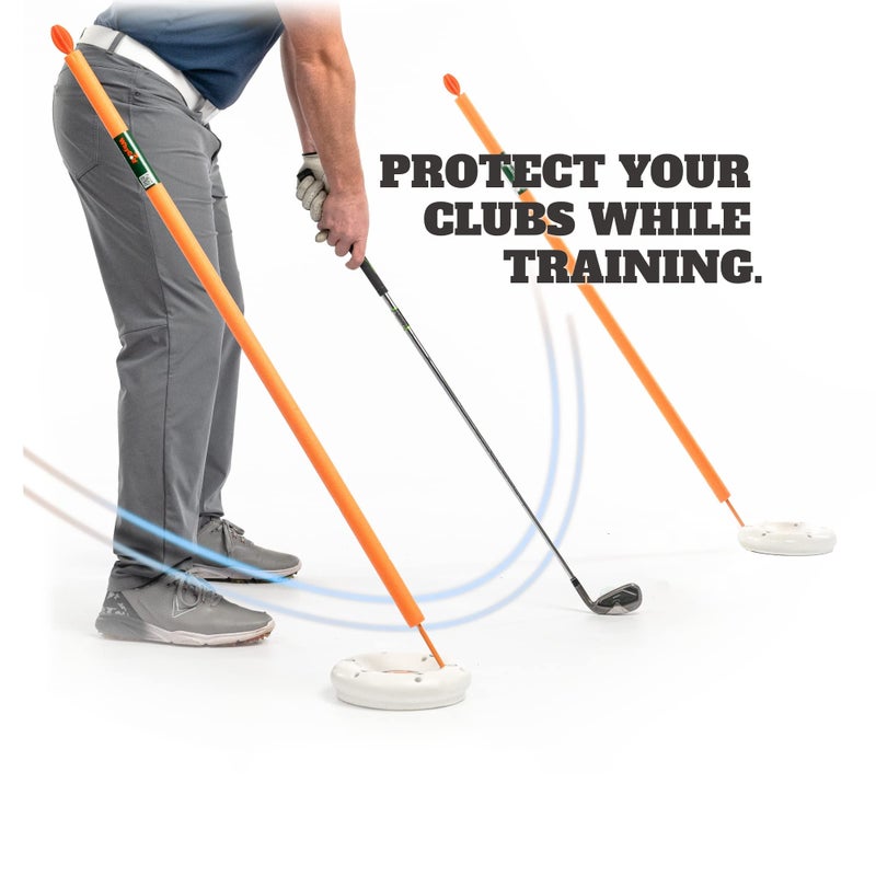 WHYGOLF Padded Golf Alignment Rods - Golf Alignment Sticks with Protective Padding, Create Golf Swing Trainer Angles Like Pro Trainers - Image 2