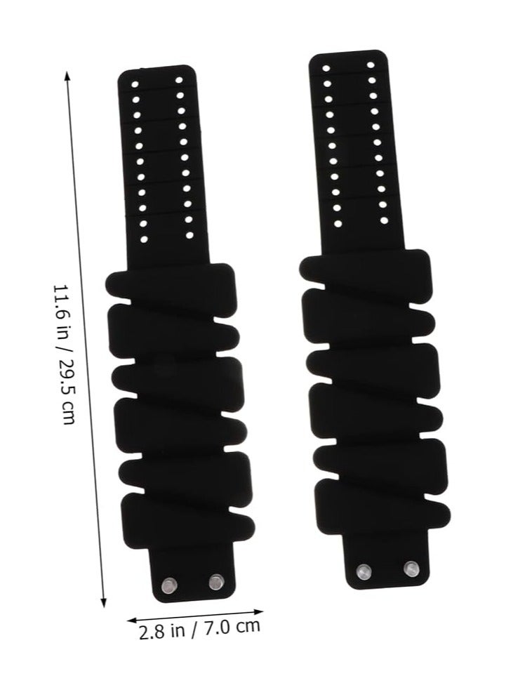 Nariele 1 Pair Weight-bearing Bracelet Silicone Leg Bangles Heavy Duty Sand Bags Weighting Bracelet Cuff Bracelets Exercise Sand Bags Heavy Duty Fitness Wrist Sandbag Silica Gel - Image 2