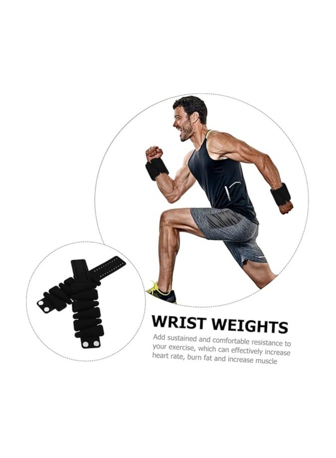 Nariele 1 Pair Weight-bearing Bracelet Silicone Leg Bangles Heavy Duty Sand Bags Weighting Bracelet Cuff Bracelets Exercise Sand Bags Heavy Duty Fitness Wrist Sandbag Silica Gel - Image 3