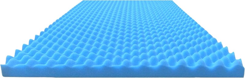 Foam Global وسادة فوم هوائية، وسادة فوم على شكل بيضة، وسادة سرير للمستشفى ووسادة سرير للدعم، تخفيف الضغط وتوزيع الوزن، حجم سرير المستشفى، 2x33x72 مصنوعة في الولايات المتحدة - Image 1