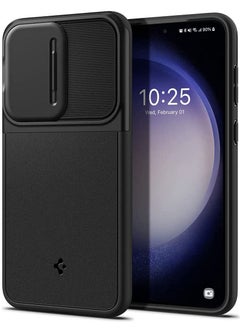 Spigen Optik Armor Samsung Galaxy S23 PLUS Case Cover with Camera Lens Protector - Black  - Image 1