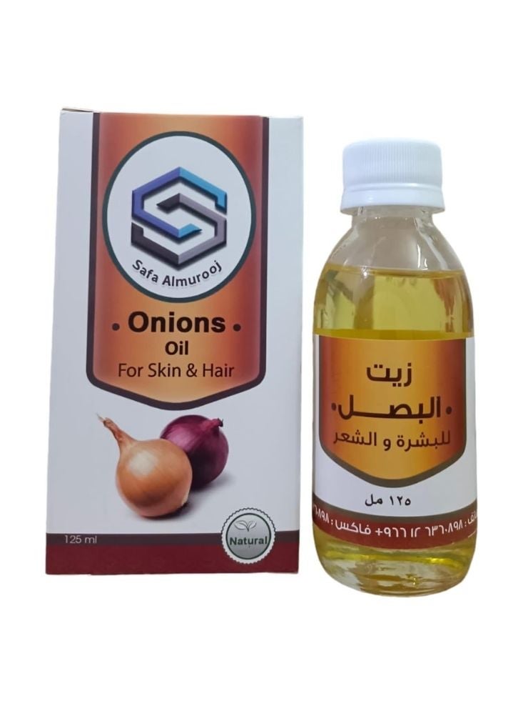 صفا زيت البصل من صفا المروج – طبيعي مائة بالمائة للبشرة والشعر (مائة وخمسة وعشرون ملليلترًا). - Image 1